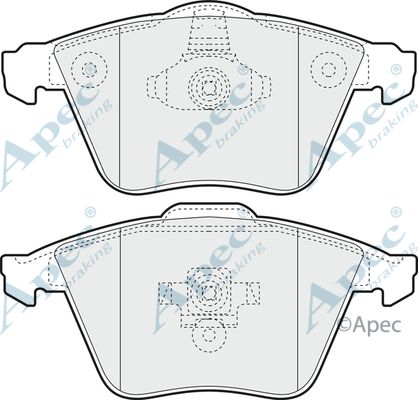 APEC BRAKING stabdžių trinkelių rinkinys, diskinis stabdys PAD1420